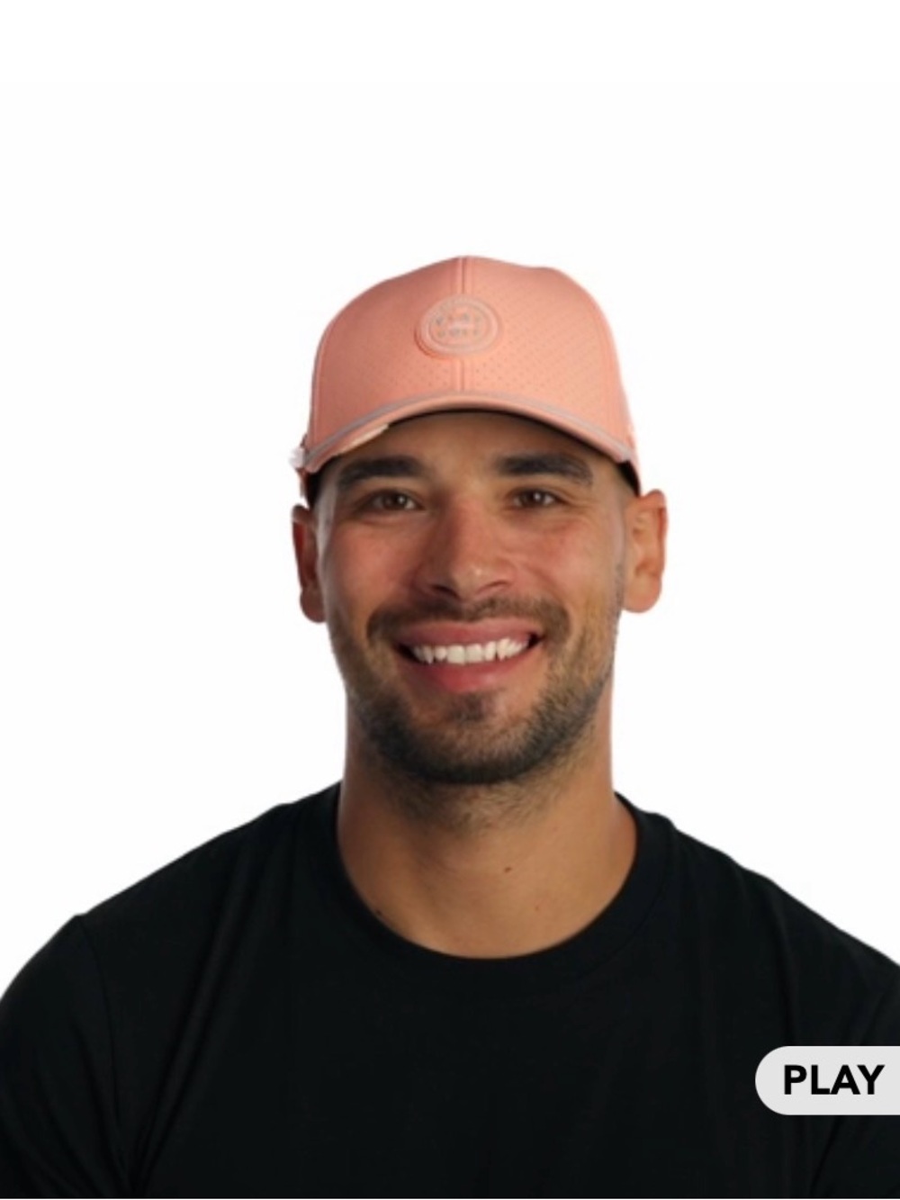 New Melin Play More Golf Peach Rope-Accent Cap - XL